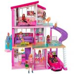 Háromszintes, medencés Barbie babaház